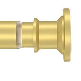 XIQIYY Gold Small Tension Rod 18-32 Inch Short Shower Curtain Rod No Drilling Expandable Closet Spring Rod,Stainless-Steel