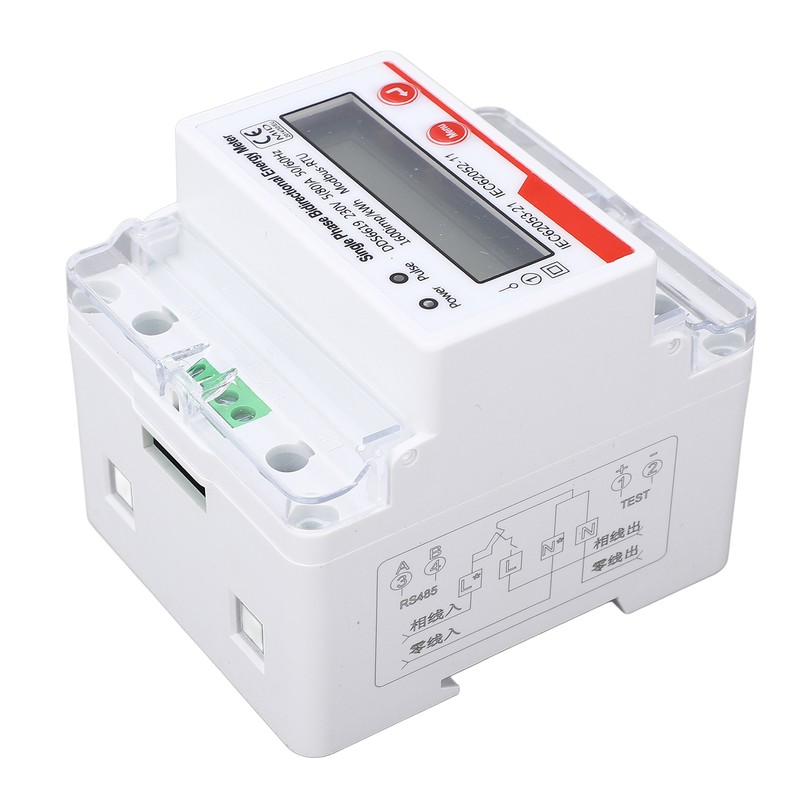 Electricity Meter 4P LCD Display Multifunctional RS485 Single Phase Bidirectional