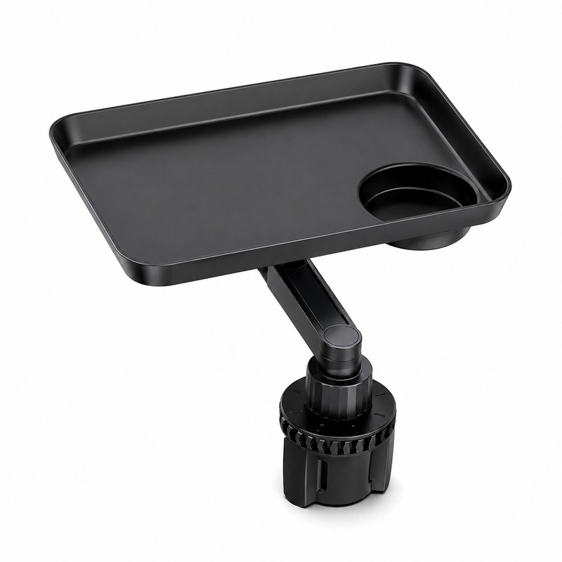 360° Rotating Car Cup Holder Tray for Storage – Universal