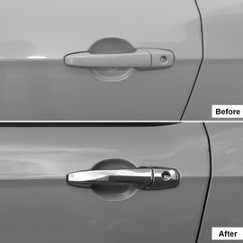 CheroCar for Mustang Door Handle Trim Cover Exterior Decoration Accessories for 2004-2014 Ford Mustang (Chrome)