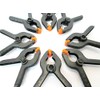 Toolzone 8Pc 65mm (2-1/2") Black Plastic Clamp