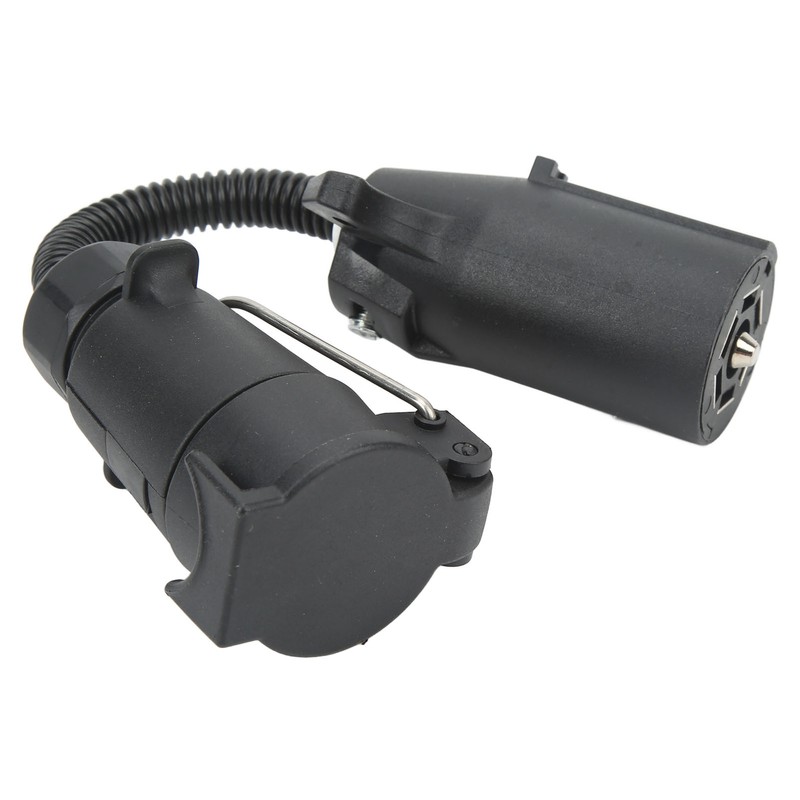 7 Way Round Trailer Plug Adapter Wire Connector RV Truck