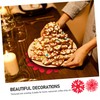 Ciieeo 4pcs Christmas Snowflake Coasters Insulated Desktop Cup Mats for