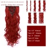 Clip in Hair Extensions 8Pcs Curly Wavy Clip on Synthetic