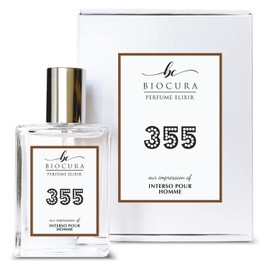BIOCURA BC Perfume 355 Inspired by Intenso Pour Homme For Men Replica Fragrance Dupes Eau de Parfum Spray Bottle 1.7 Fl Oz/50ml-X1