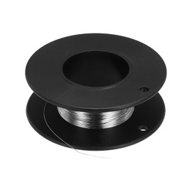 sourcing map 32 Gauge/0.2 mm Nichrome 80 Cr20Ni80 Heating Resistance Wire 66ft High Temperature for Electronic Components Repairing, Black