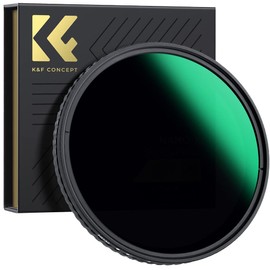 K&F Concept 72mm Variable ND Filter ND32- ND512 Adjustable Fader Neutral Density NO Spot X Black X Issue, MRC 28-Layer, Slim Waterproof (Nano-X Series)