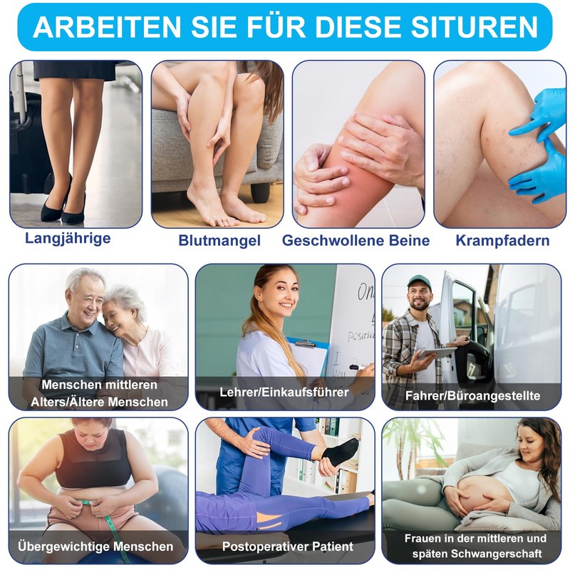 Calze a compressione medicali per uomo e donna 20-30 mmHg,
