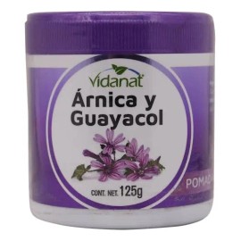 Pomada Árnica Guayacol Vidanat De 125g 4 Pzas
