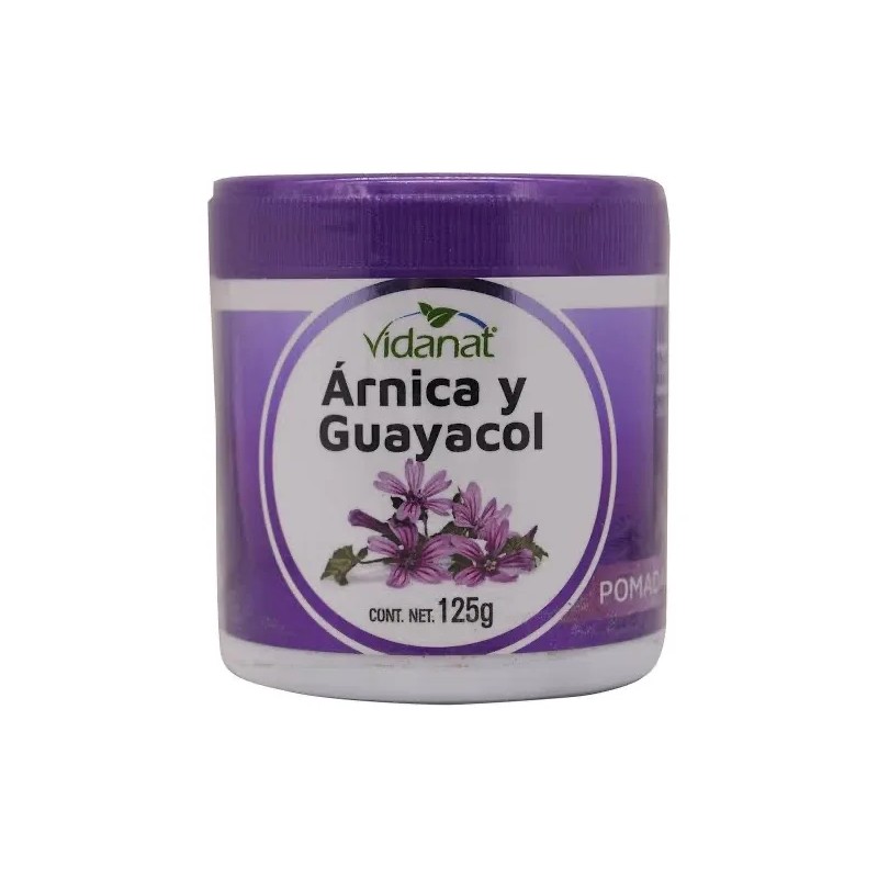 Pomada Árnica Guayacol Vidanat De 125g 4 Pzas