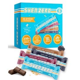 svenjack Sven Jack (Energy Cake) Haferriegel Zero Mixbox 20x 65g | Haferflocken Riegel in 4 Sorten I Energieriegel ohne Zucker & Palm?l I Vegane Haferriegel I No added sugar I Kalorien Riegel