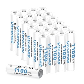 Vtreneg 24 Pack AAA Rechargeable Batteries,1100mAh High Capacity 1.2V AAA Battery,Per-Charged Triple A Battery