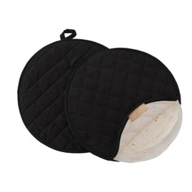 Lifaith ortilla Warmer,Tortilla Server,Pancake Keeper,Size 12” High Density Fabric Keep Warm,Bag to Keep Food Warm (Black) …