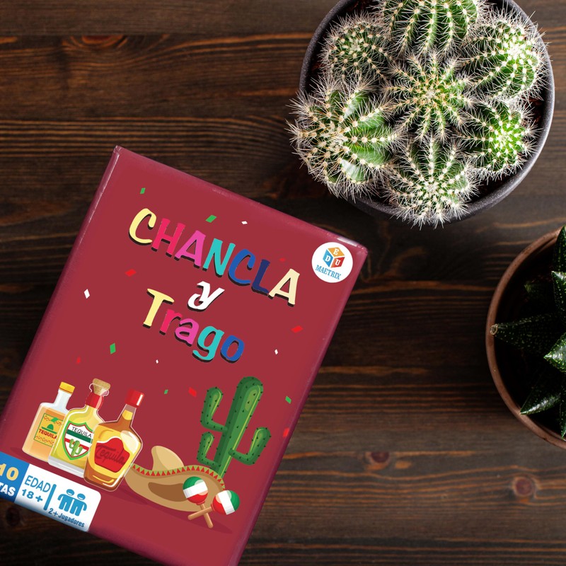 Chancla y Trago Drinking Game, El Chupito Adult Party Board