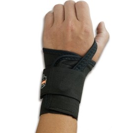 Ergodyne ProFlexMe 4000 - Muñequera con correa única, color negro, derecho, pequeño                                                                   