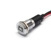 Alpinetech PL12MS 12mm 1/2" 12V LED Metal Signal Indicator Pilot