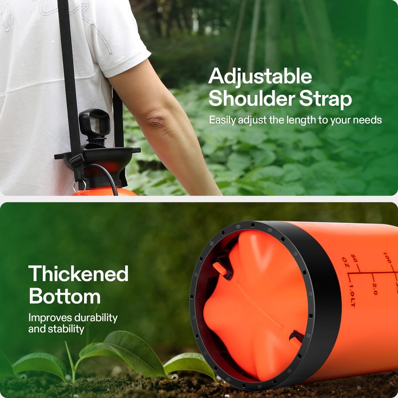 VIVOSUN Pump Sprayer 2 Gallon, Pressurized Lawn & Garden Water