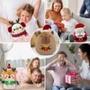 9.8" Christmas Capybara Dolls Plush Toy,25cm Cute Xmas Plush Pillow