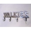 Walkies Dog Pet Lead Leash Holder Rack 4 Hooks Walkies