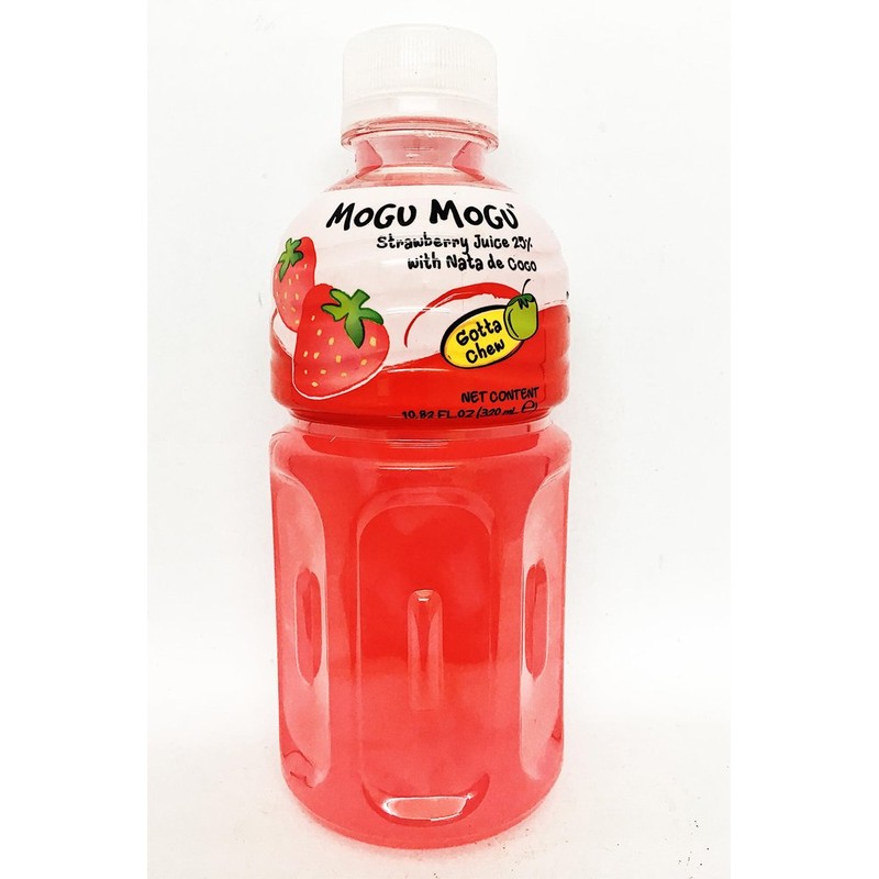 Mogu Mogu Fruit Juice with Nata De Coco, 10.82 oz
