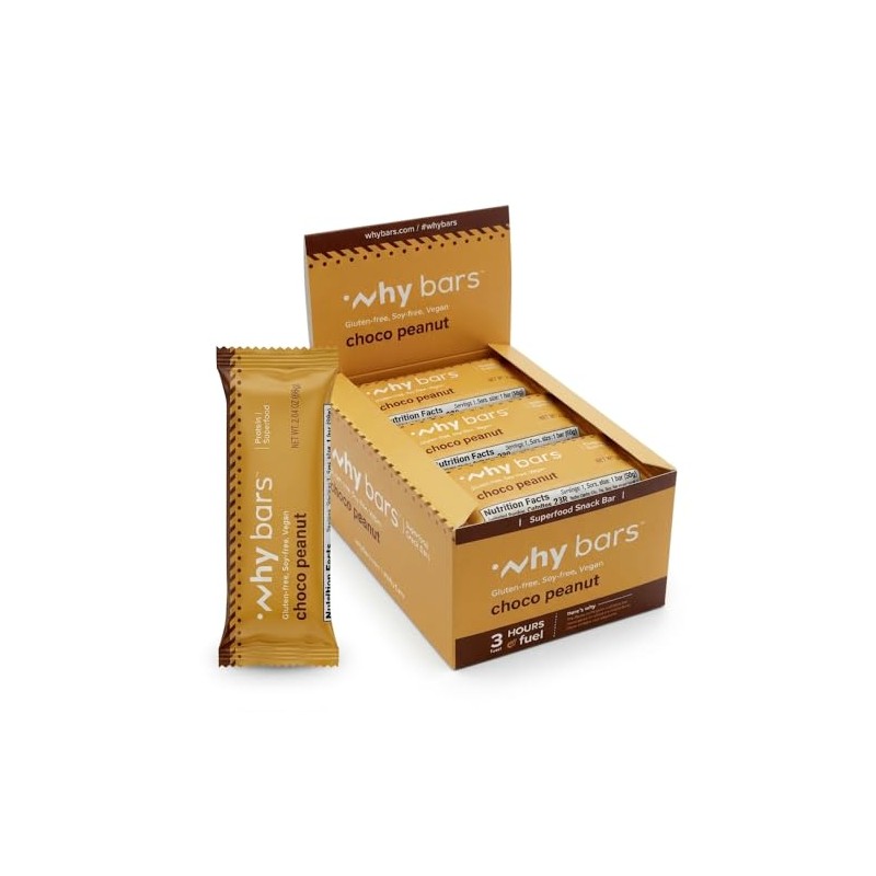 WHY BARS- “Por qué barras, barras de proteína, mantequilla de