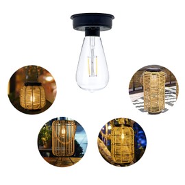 Solar Light Replacement Top with Bulb Solar Lantern Components