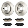 Rear Brake Kit, Precision Balance Brake Rotors Ceramic Brake Pads