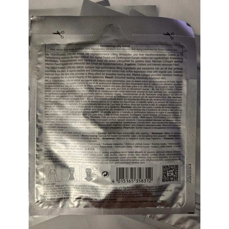 BABOR DOCTOR Babor Tightening Cream Mask Anti Aging Face LIFTING