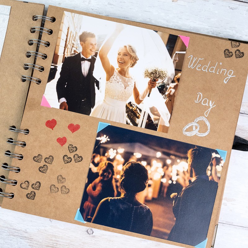 Bstorify Scrapbook Photo Albums 60 Pages (21 x 21 cm)