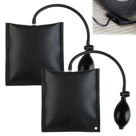 CAISYE Pack of 2 Mounting Cushions, Lifting Cushion, Air Cushion Lifter, Load up to 200 kg, Door Lift for Room Doors, Lifting Aid, Furniture Lifter for Door and Window Assembly, Car Repair (Black,