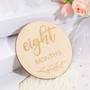 1 Set Baby Monthly Milestone Discs Wooden Discs Newborn Milestone