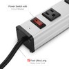 Long Heavy Duty Power Strip, 16 Outlet Large Metal Power