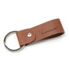 Luminick Keyring with engraving, leather with embossed heart, elegant gift