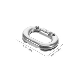 STOBOK Stainless Steel Connector Chain Repair Links Heavy Duty Link Connectors Metal Replacement for Chains