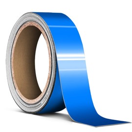 VViViD Smurf Blue Gloss Air-Release Adhesive Vinyl Pinstripe Tape Roll (1 Inch x 20ft)