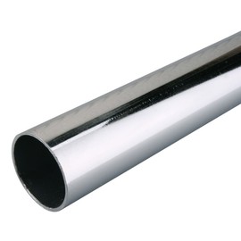 Closet-Pro by John Sterling 0018-4BZ Closet Pole for Closets Entry Way Storage Room Craft Room, 48-Inch, Chrome