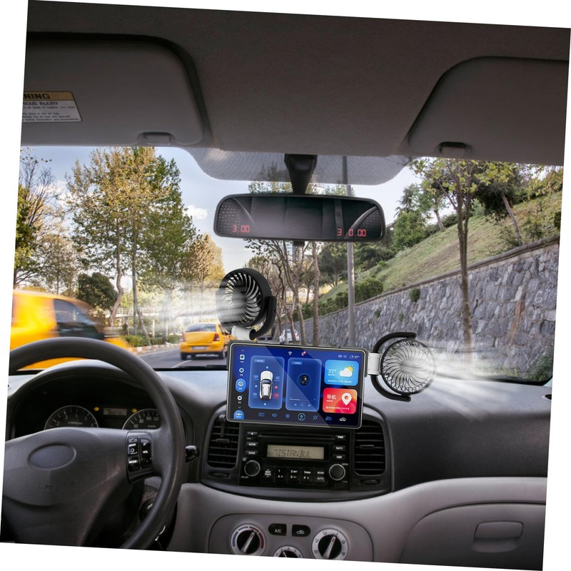 Alipis Portable Car Fan Efficient Cooling Air Circulation Fan for