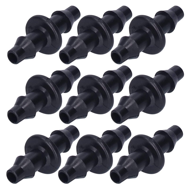 Deror 100pcs 4/7 Hose Connector 2 Way Watering Drip Connector