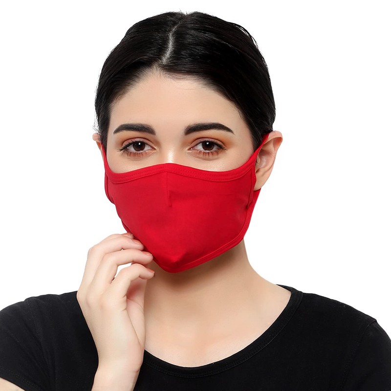 Touchstone Soft Cotton knitted Face Mask - medium size comfortable