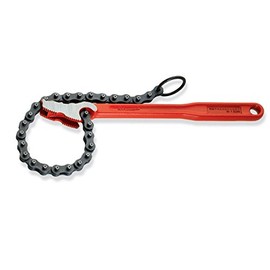 Rothenberger 70235 Reversible Chain Wrench, Red