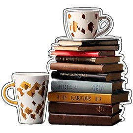 3pcs Book Stickers -3in.Stickers for Teens Kawaii Waterproof Vinyl Aesthetic Stickers, Decals for Phones, Laptop Water Bottles, Computer Stickers for Boys Girls (Book 4)