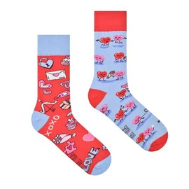 Spox Sox Casual Unisex Funny Crazy Colourful Socks for Men and Women, hearts