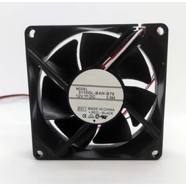 Generic New for NMB 3110GL-04W-B79 Fan 80 * 80 * 25MM 3-Pin 12V 0.38A Fan Replace NMB 3110KL-04W-B79 Server Inverter Cooling Fan