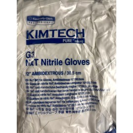 Kimtech G3 NXT Nitrile Gloves 62991 Ambidextrous White 12" Small 100/Bag - New