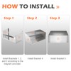 Aluminum Gas Can Holder Rack, Fuel Can Mount fits Two