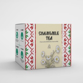 Chamomile Tea by Amelia Rose | 50 Tea Bags | 100% Pure Bulgarian Chamomile | Naturlly Caffeine Free