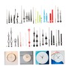 TEHAUX 15 Sets Plastic Clock Hands Replacement Kit Mute Clock