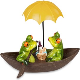 formano 171030 Pair of Frogs in Boat 19 cm Multi-Coloured
