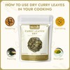 AEJESOP Curry Leaves dried, Curry Leaf from India, 1.76oz(50 g)