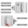 Gearzaar White) RV Paddle Entry Door Lock Latch Handle Knob
